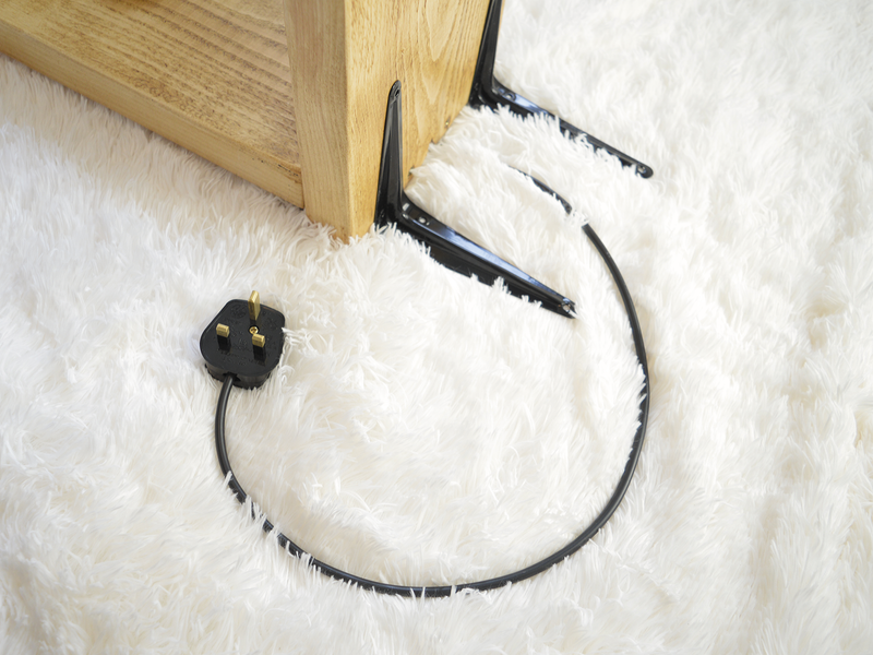 Floating Bedside Table With Nautical Light - Pheasant Manor Furniture