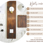 Floating Bedside Table With White Lampshade - Pheasant Manor Furniture